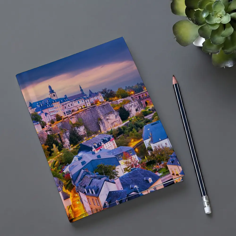 Luxembourg City Old Town at Dusk – Notebooks
