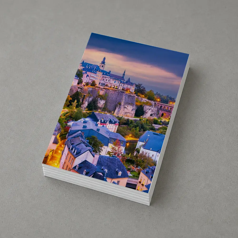 Luxembourg City Old Town at Dusk – Postcards