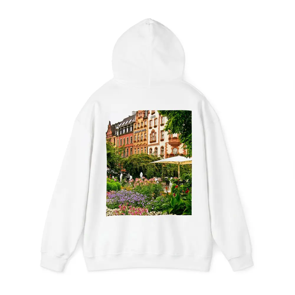German Hotel Garden Colorful Flower Beds – Hoodies