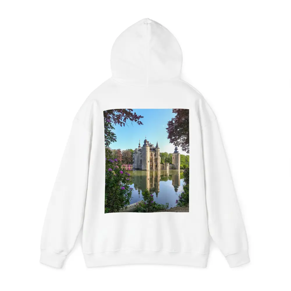 Medieval Castle Reflected In Moat Water – Hoodies