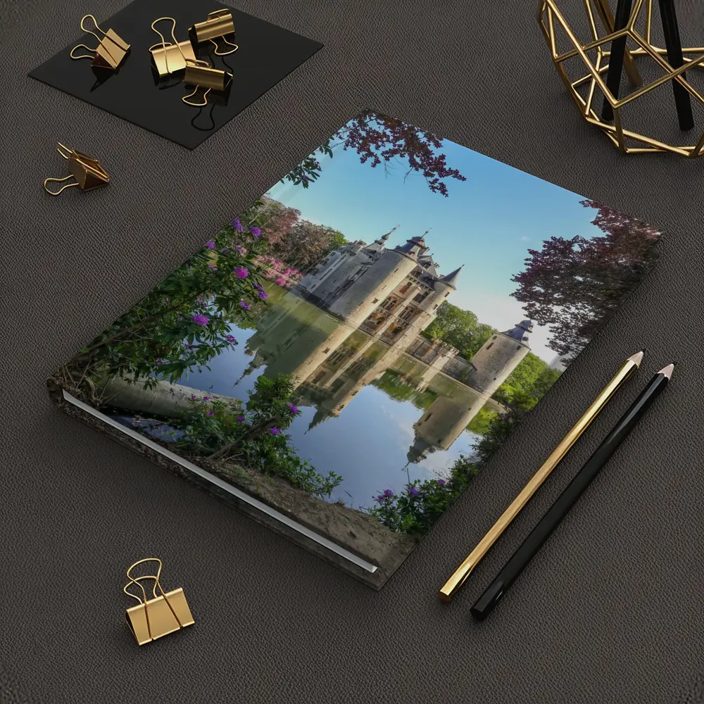 Medieval Castle Reflected In Moat Water – Notebooks