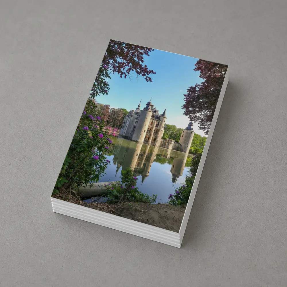 Medieval Castle Reflected In Moat Water – Postcards