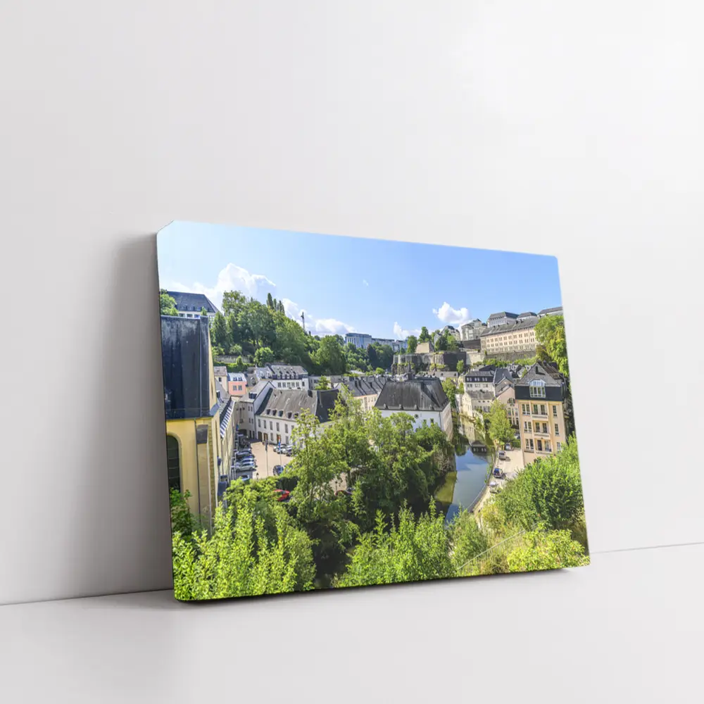 Luxembourg City Grund District River View – Wall Art