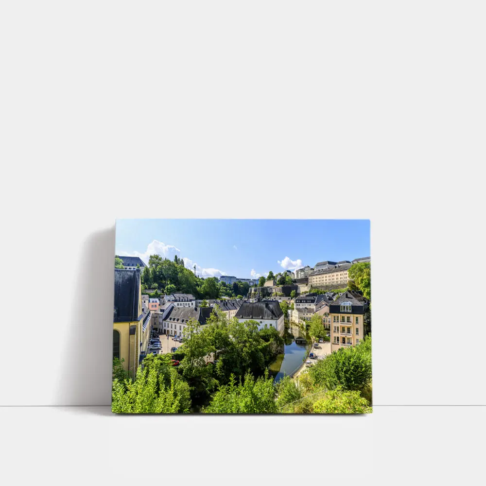 Luxembourg City Grund District River View – Wall Art