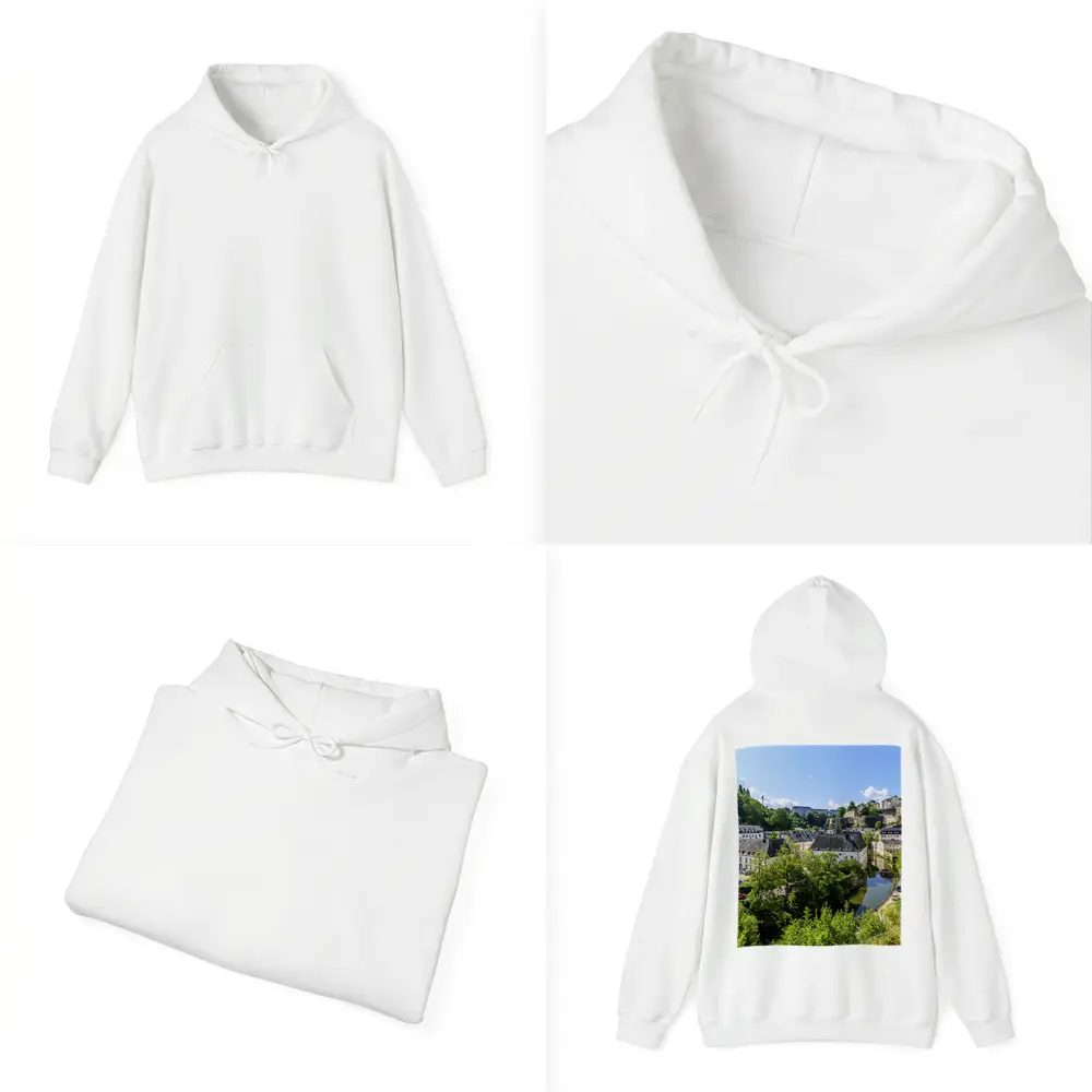 Luxembourg City Grund District River View – Hoodies