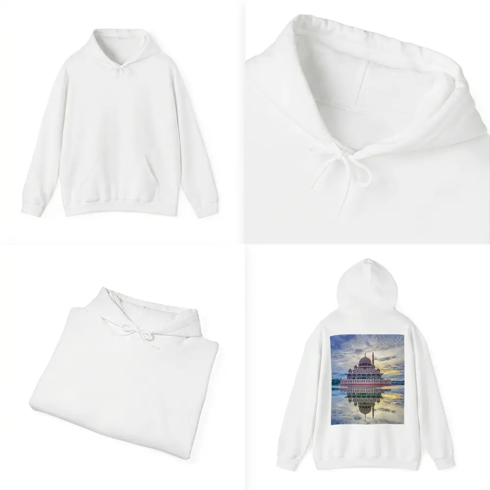 Putra Mosque Reflection Dramatic Cloudy Sky – Hoodies