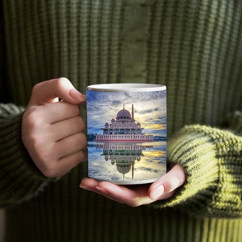 Putra Mosque Reflection Dramatic Cloudy Sky – Mugs