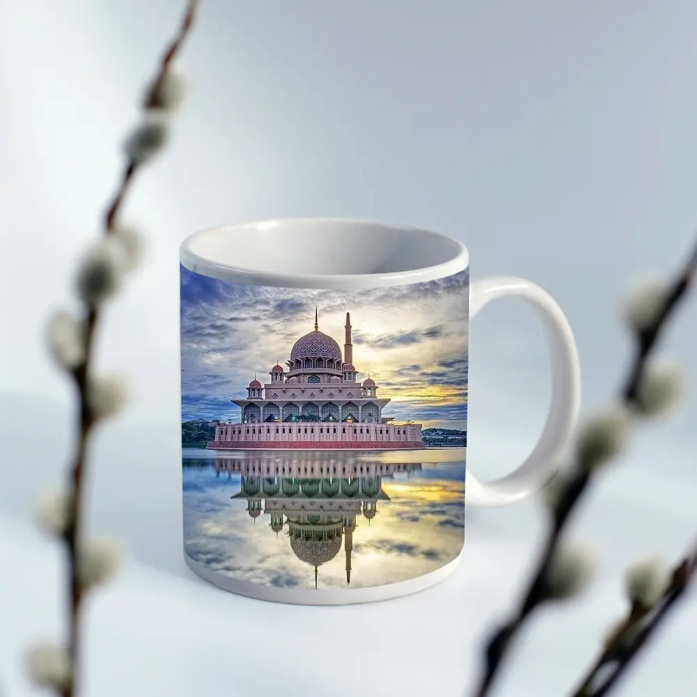 Putra Mosque Reflection Dramatic Cloudy Sky – Mugs