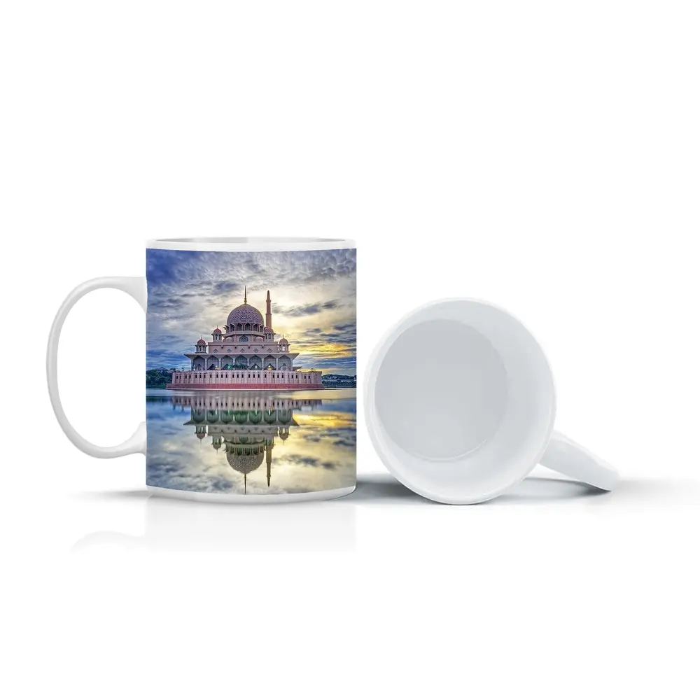 Putra Mosque Reflection Dramatic Cloudy Sky – Mugs