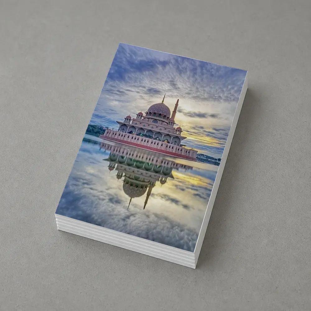 Putra Mosque Reflection Dramatic Cloudy Sky – Postcards