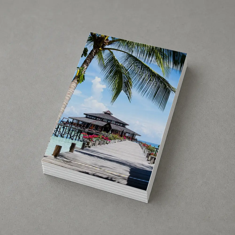 Tropical Pier Overwater Bungalow Palm Tree – Postcards