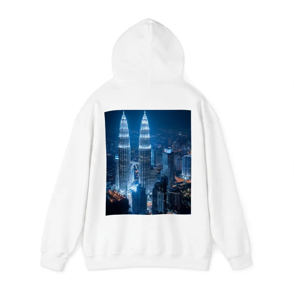 Petronas Twin Towers Kuala Lumpur Night Skyline – Hoodies