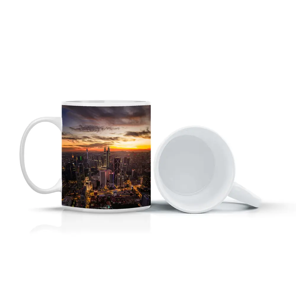 Kuala Lumpur Skyline at Golden Sunset – Mugs