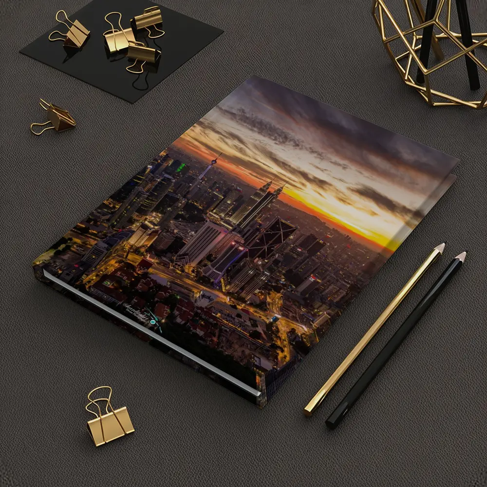 Kuala Lumpur Skyline at Golden Sunset – Notebooks
