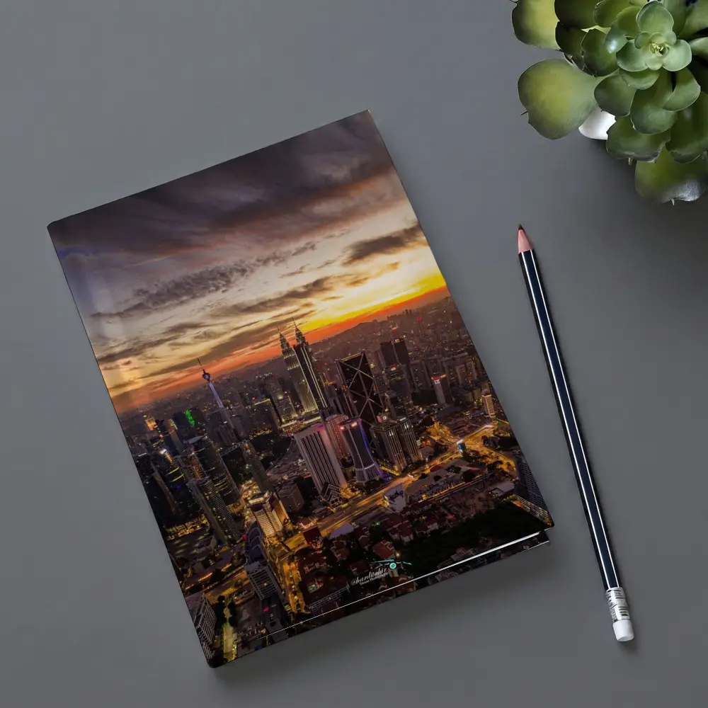 Kuala Lumpur Skyline at Golden Sunset – Notebooks