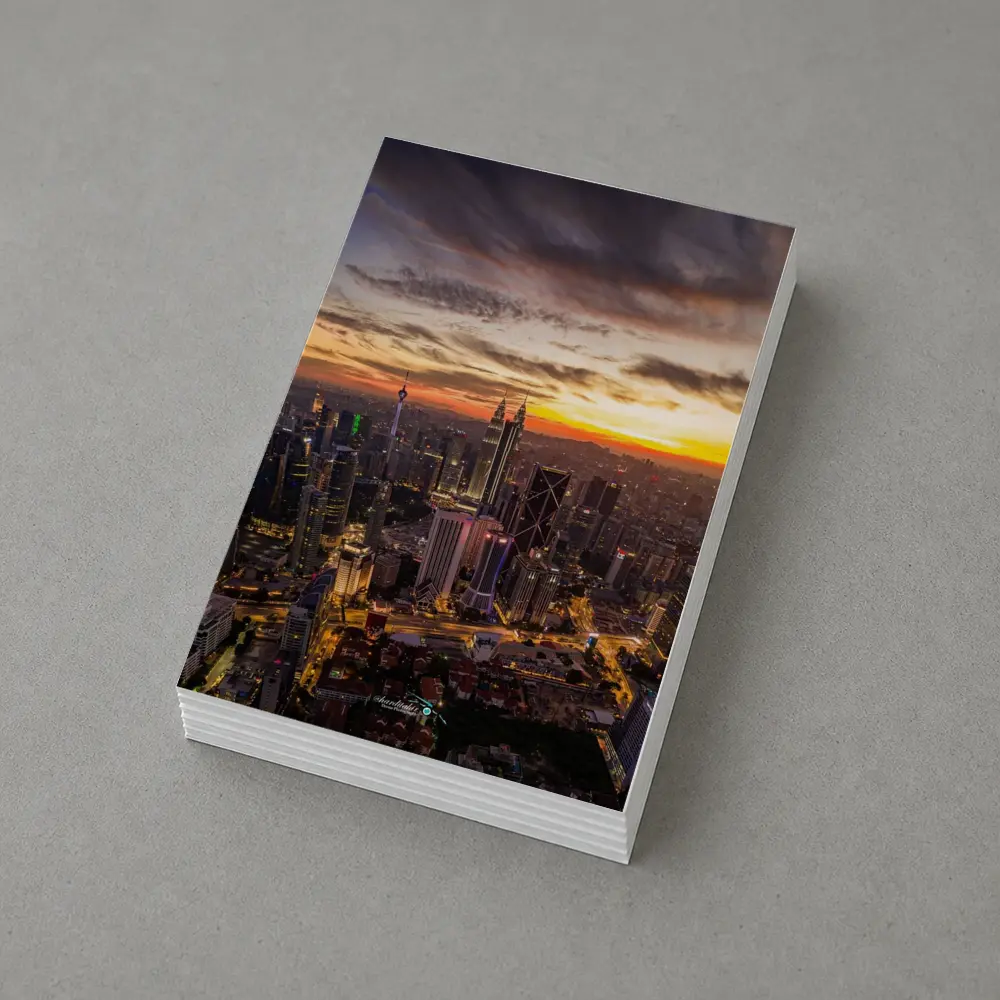 Kuala Lumpur Skyline at Golden Sunset – Postcards