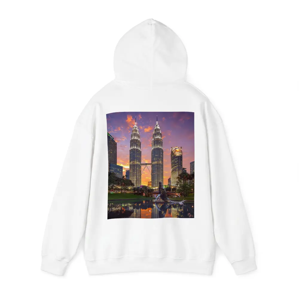 Petronas Twin Towers Kuala Lumpur Sunset Sky – Hoodies