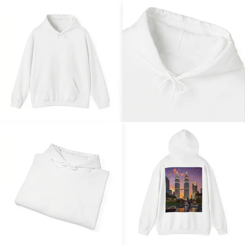 Petronas Twin Towers Kuala Lumpur Sunset Sky – Hoodies