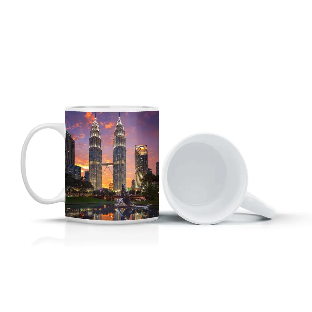 Petronas Twin Towers Kuala Lumpur Sunset Sky – Mugs