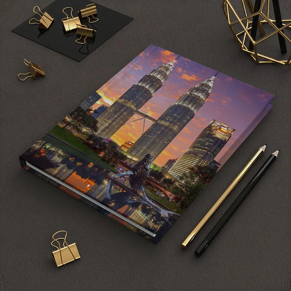 Petronas Twin Towers Kuala Lumpur Sunset Sky – Notebooks