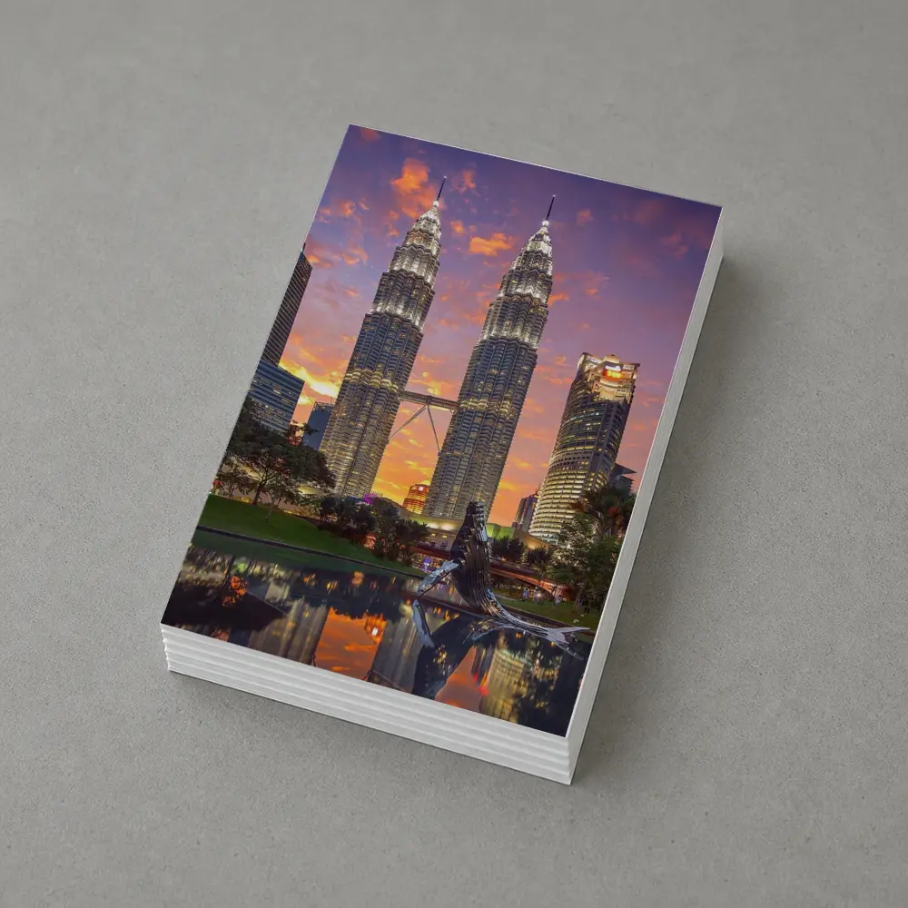 Petronas Twin Towers Kuala Lumpur Sunset Sky – Postcards