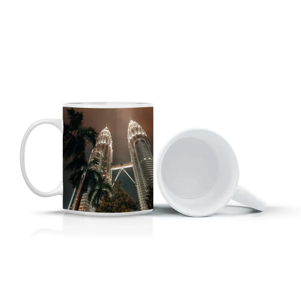 Petronas Twin Towers Kuala Lumpur Night Sky – Mugs