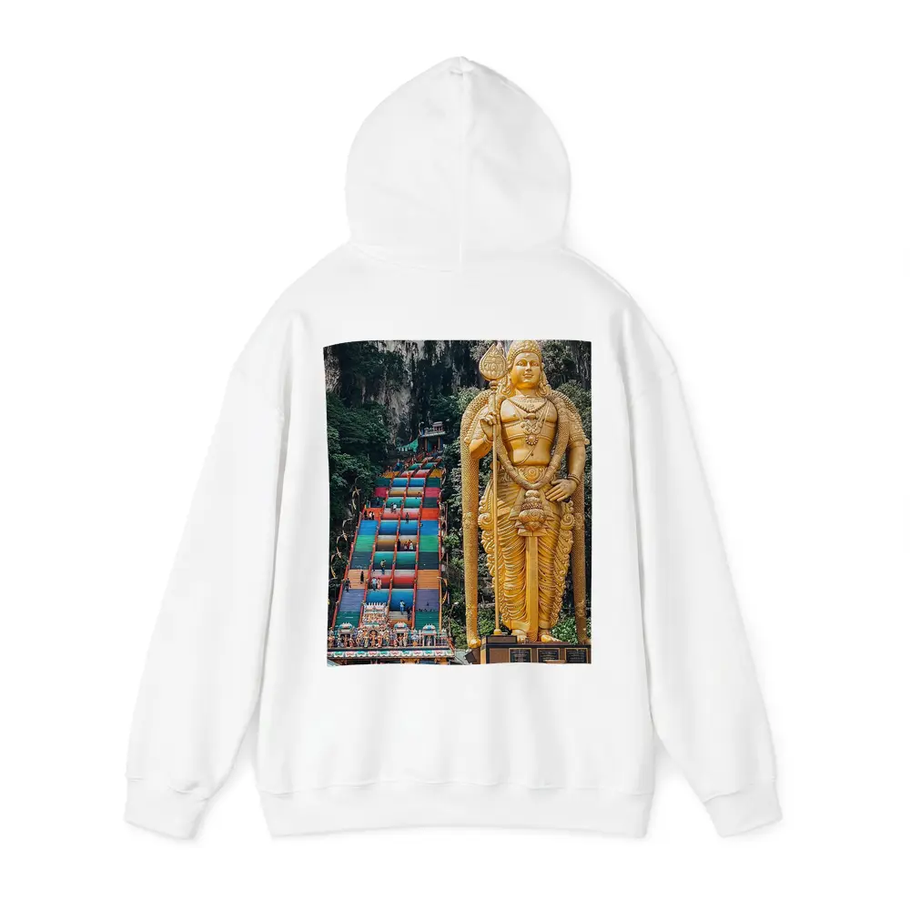Lord Murugan Golden Statue Batu Caves Malaysia – Hoodies