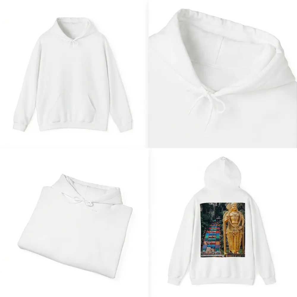 Lord Murugan Golden Statue Batu Caves Malaysia – Hoodies