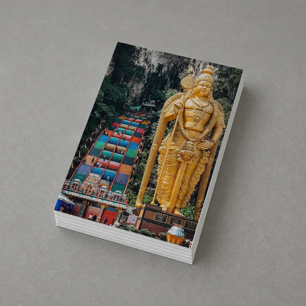 Lord Murugan Golden Statue Batu Caves Malaysia – Postcards