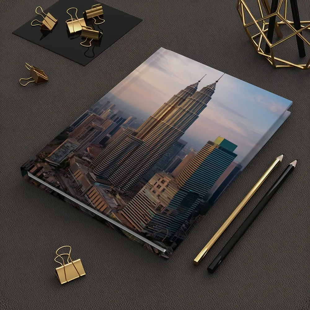 Petronas Twin Towers Kuala Lumpur Sunset Skyline – Notebooks