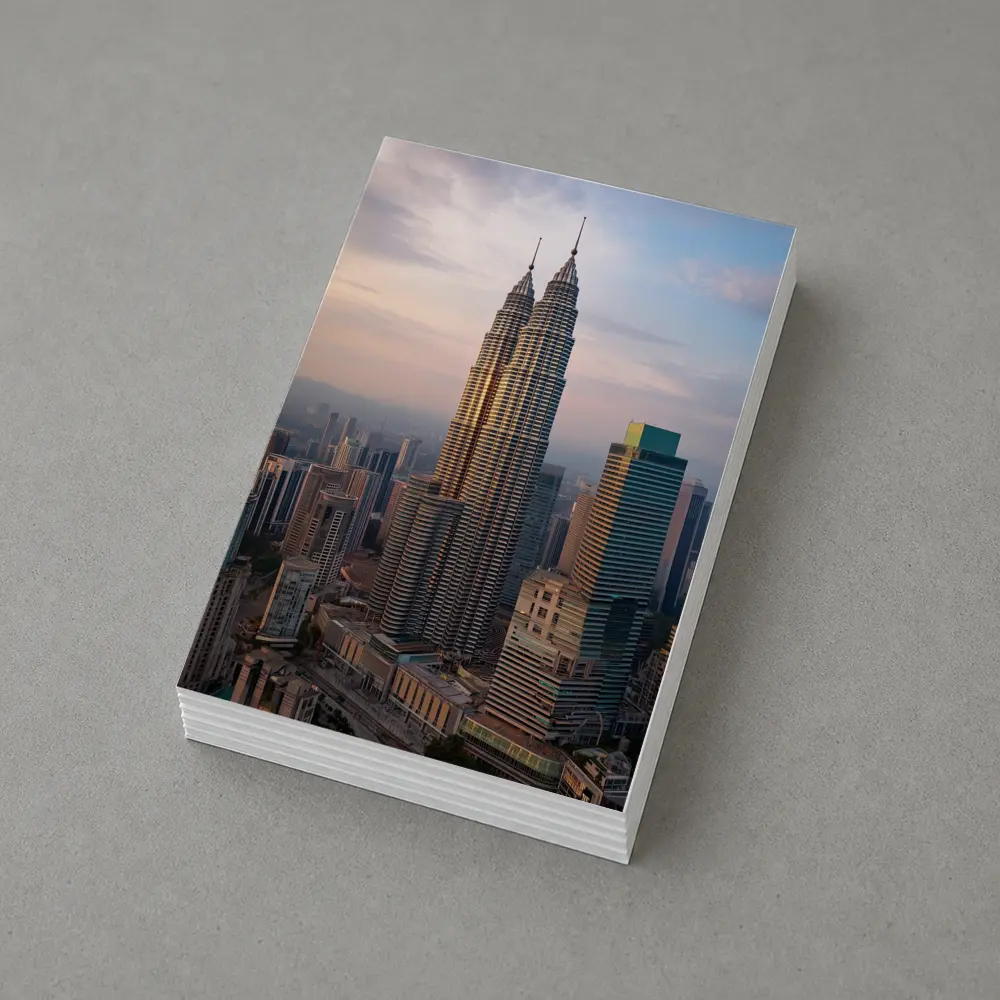 Petronas Twin Towers Kuala Lumpur Sunset Skyline – Postcards