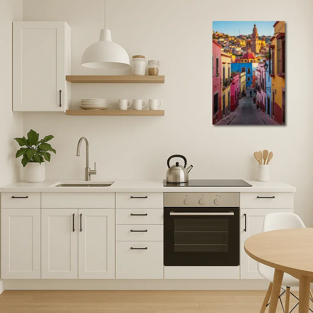 Guanajuato Mexico Colorful Colonial Street Scene – Wall Art