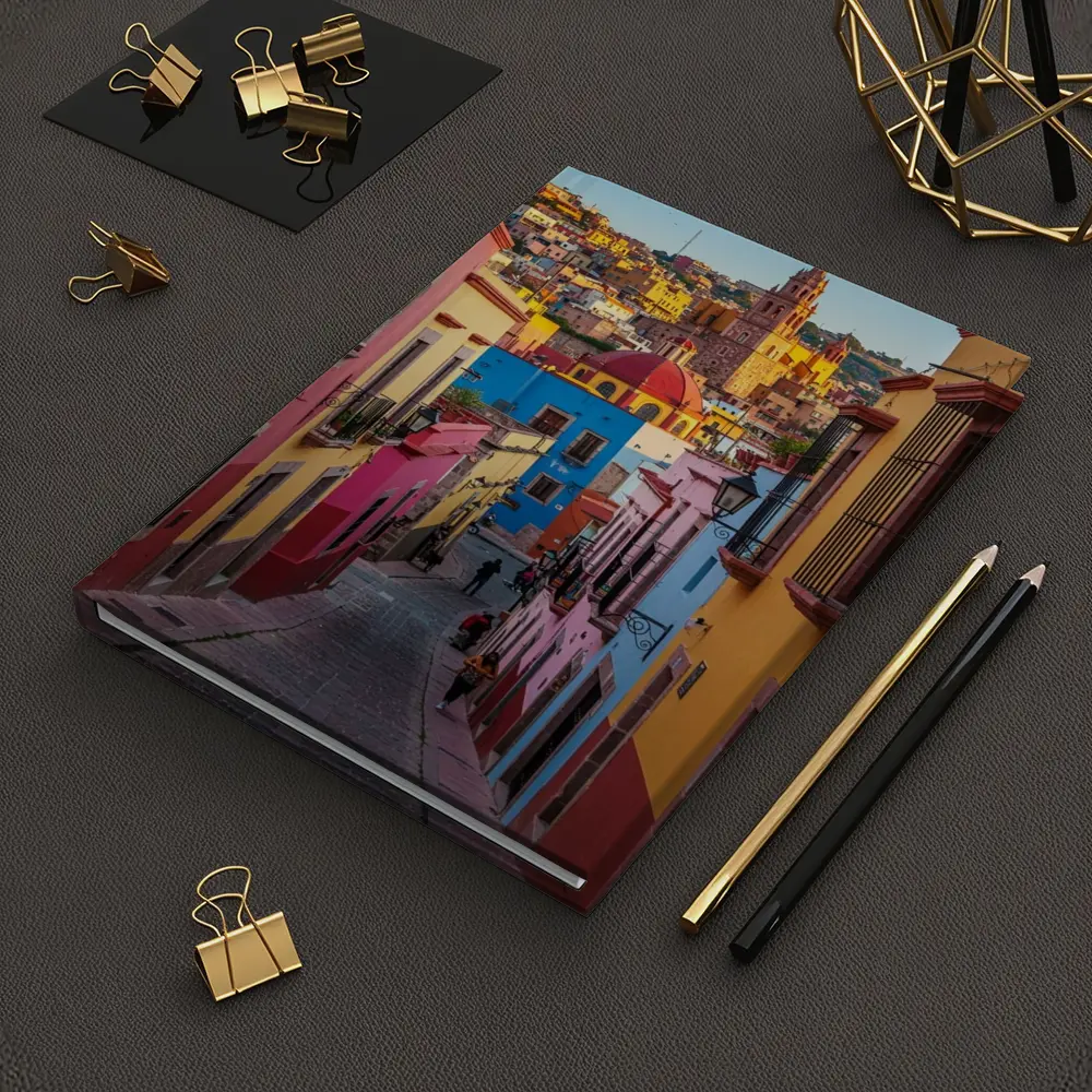 Guanajuato Mexico Colorful Colonial Street Scene – Notebooks