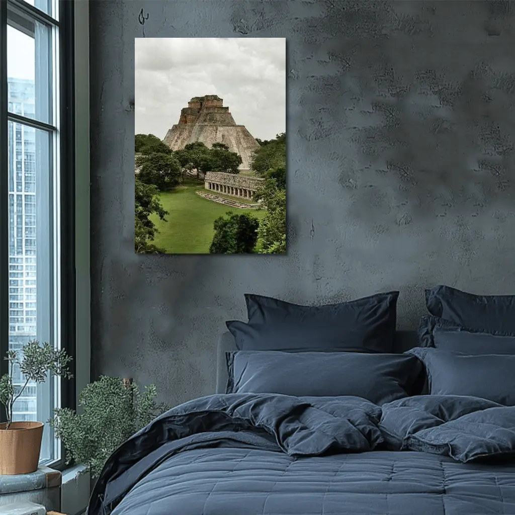 Mayan Pyramid Uxmal Ancient Ruins Mexico – Wall Art