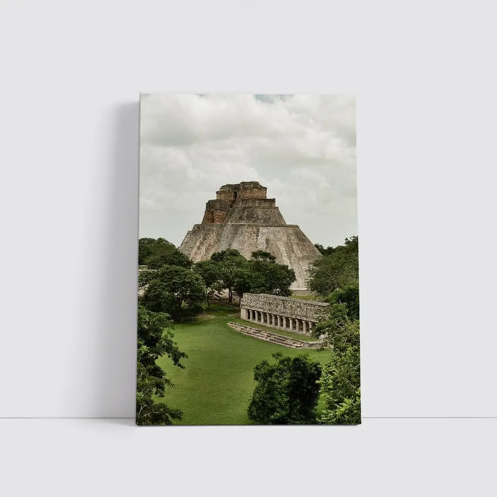 Mayan Pyramid Uxmal Ancient Ruins Mexico – Wall Art