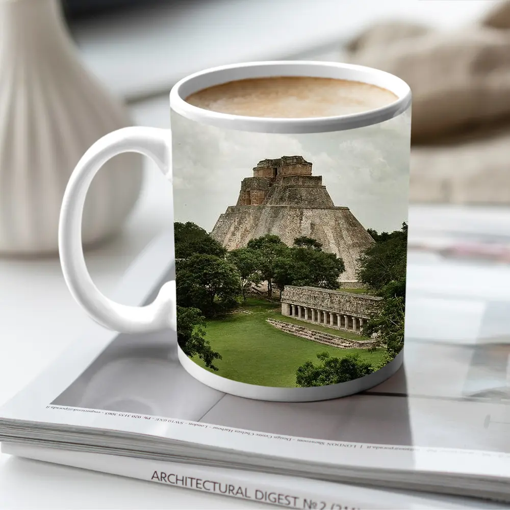 Mayan Pyramid Uxmal Ancient Ruins Mexico – Mugs