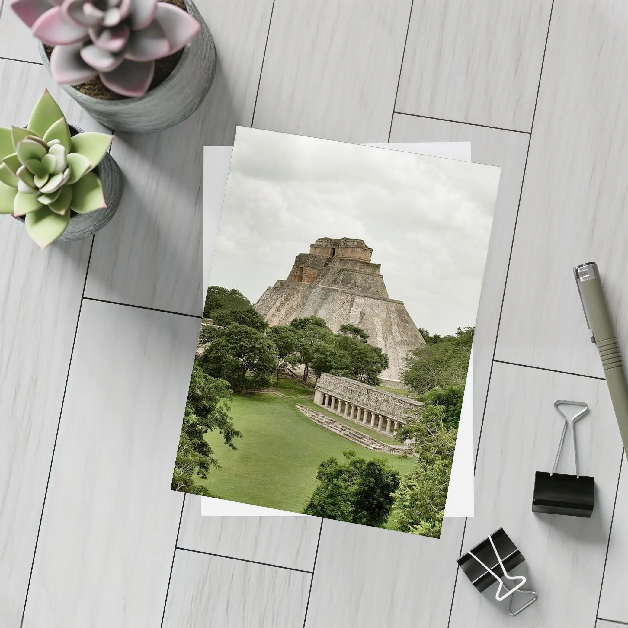 Mayan Pyramid Uxmal Ancient Ruins Mexico – Postcards