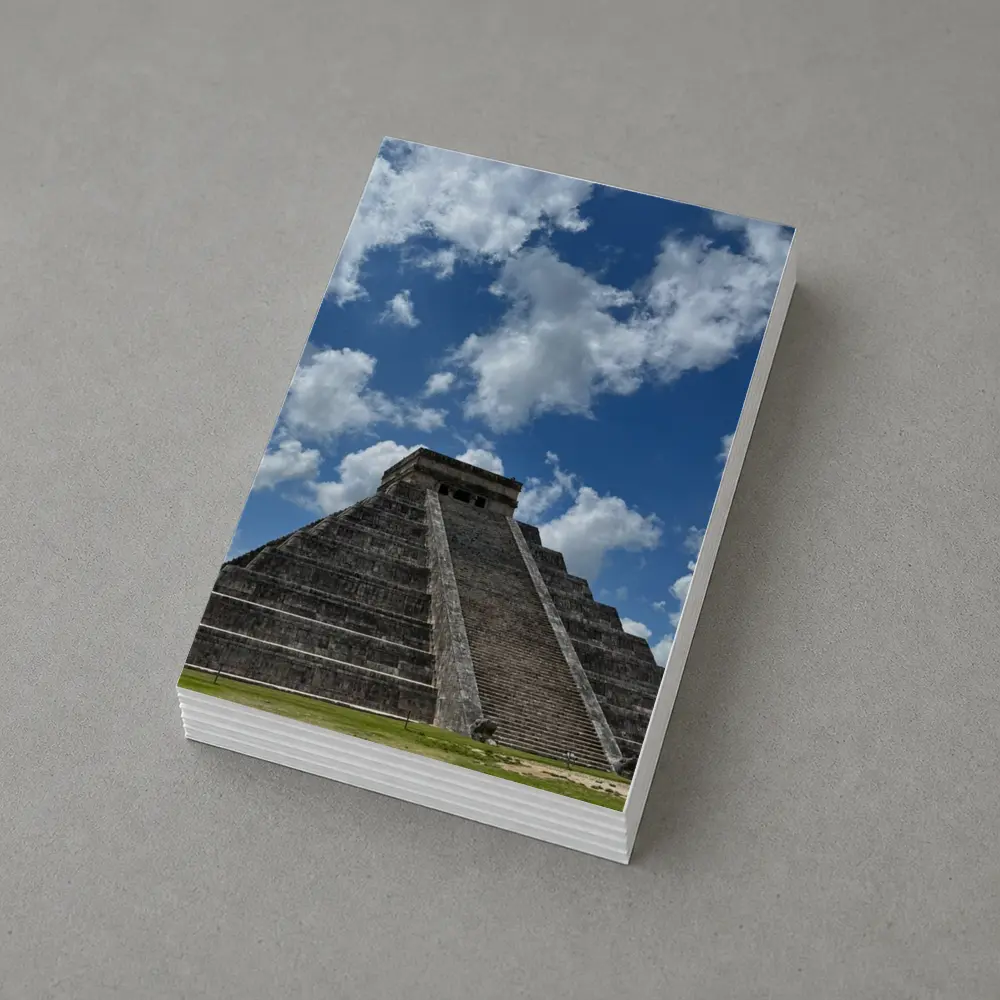 Chichen Itza Pyramid Blue Sky Mexico – Postcards