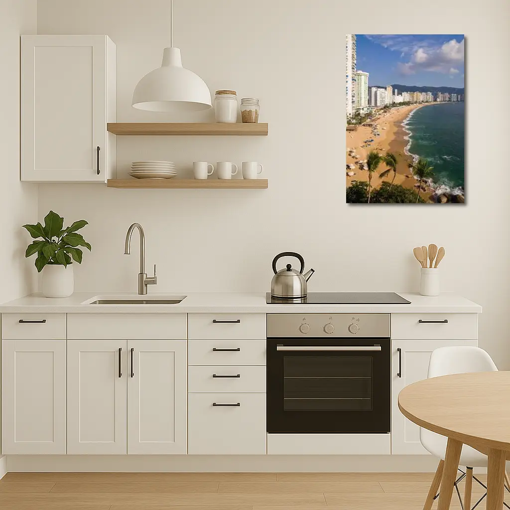 Acapulco Beach Skyline Coastal City View – Wall Art