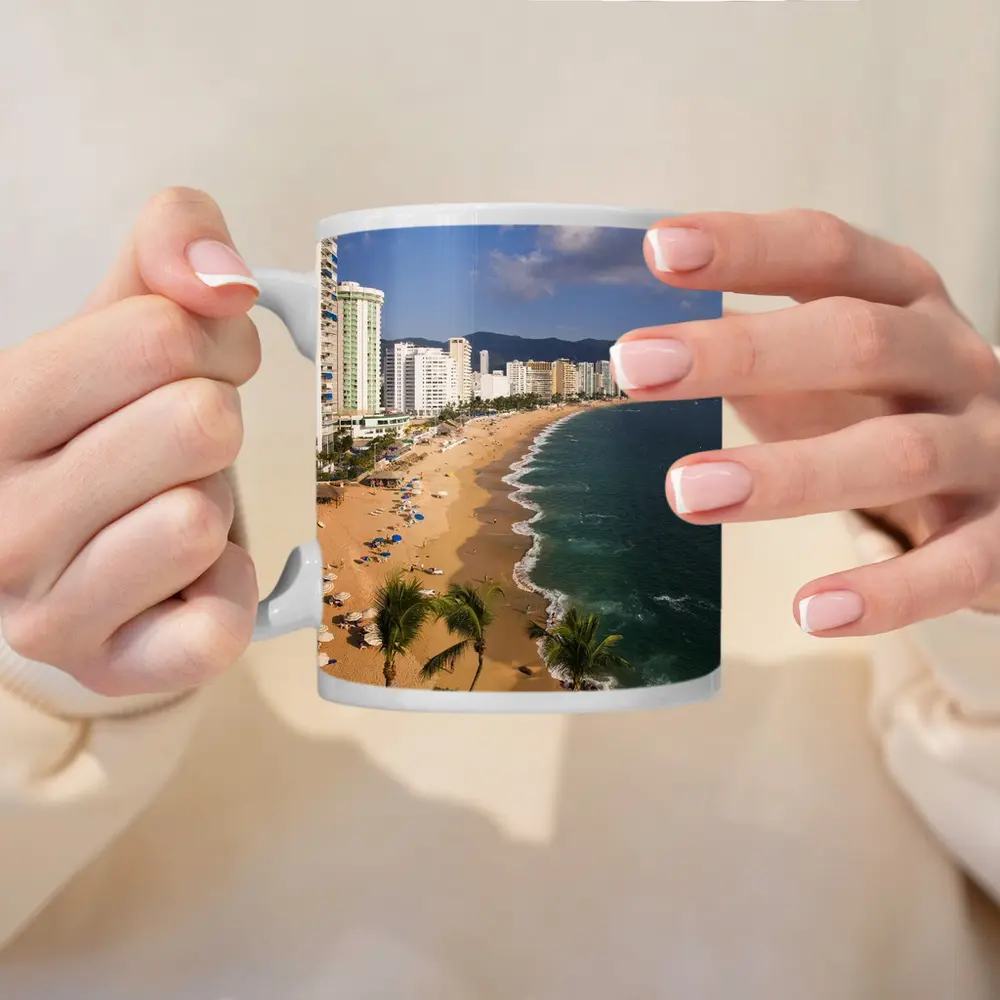 Acapulco Beach Skyline Coastal City View – Mugs