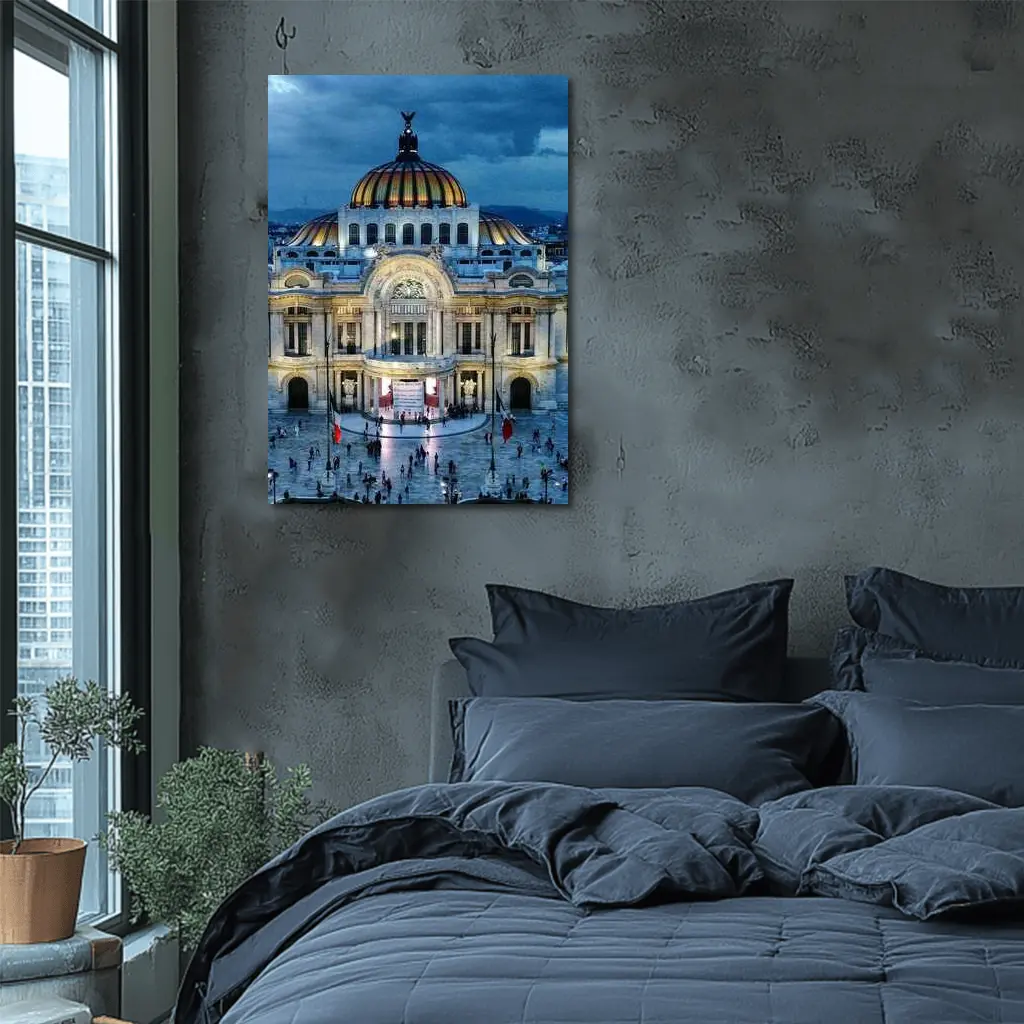 Palacio de Bellas Artes Mexico City Night – Wall Art