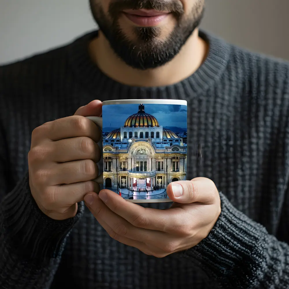 Palacio de Bellas Artes Mexico City Night – Mugs