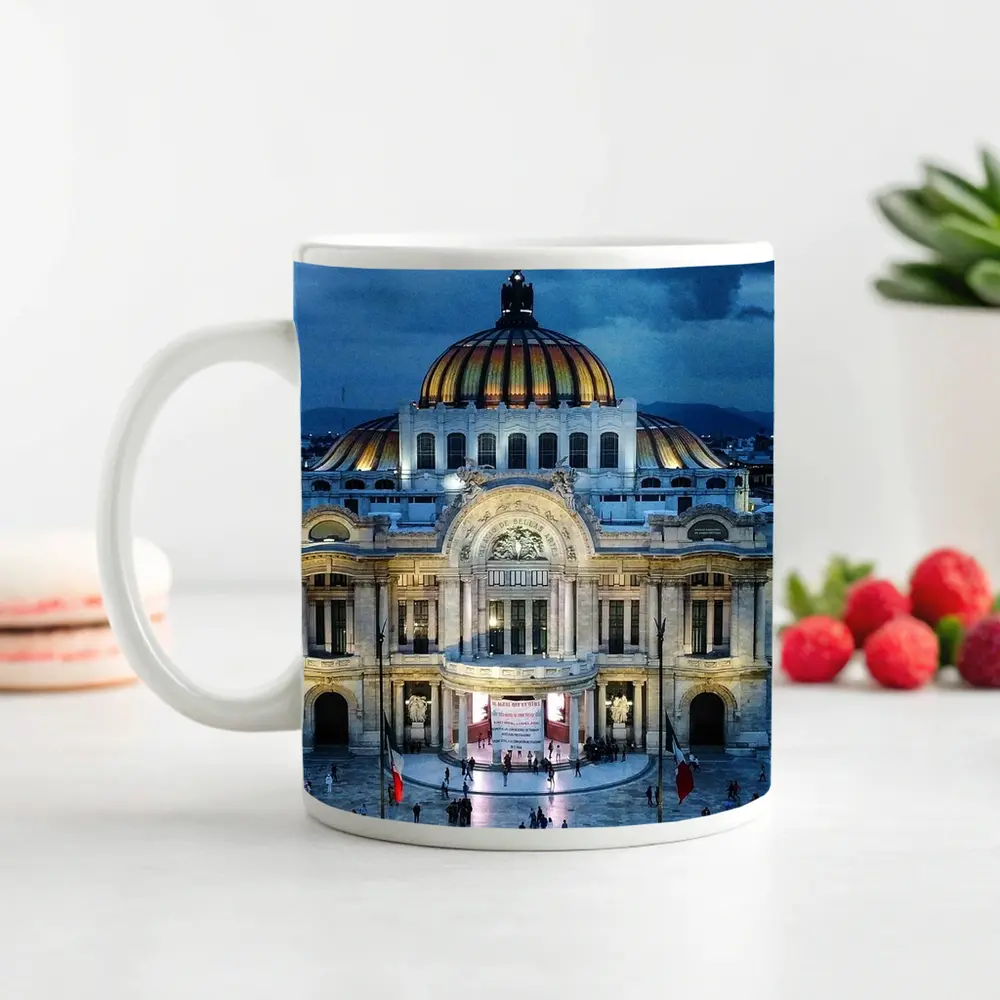 Palacio de Bellas Artes Mexico City Night – Mugs