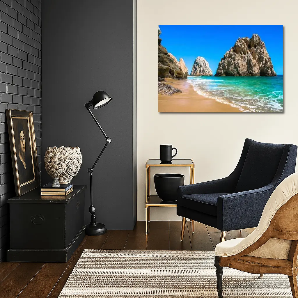 Cabo San Lucas Rocky Beach Clear Sky – Wall Art