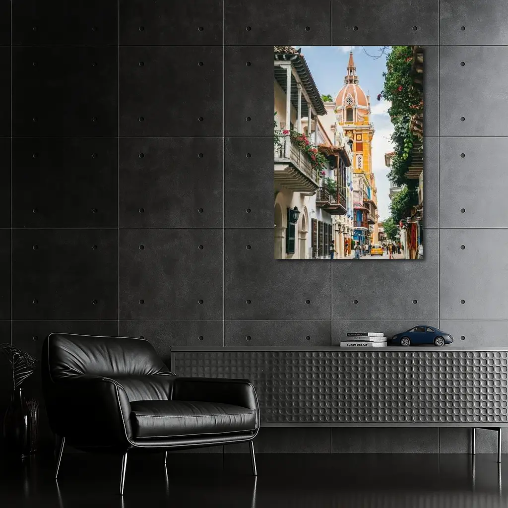 Cartagena Old Town Cathedral Street Colombia – Wall Art