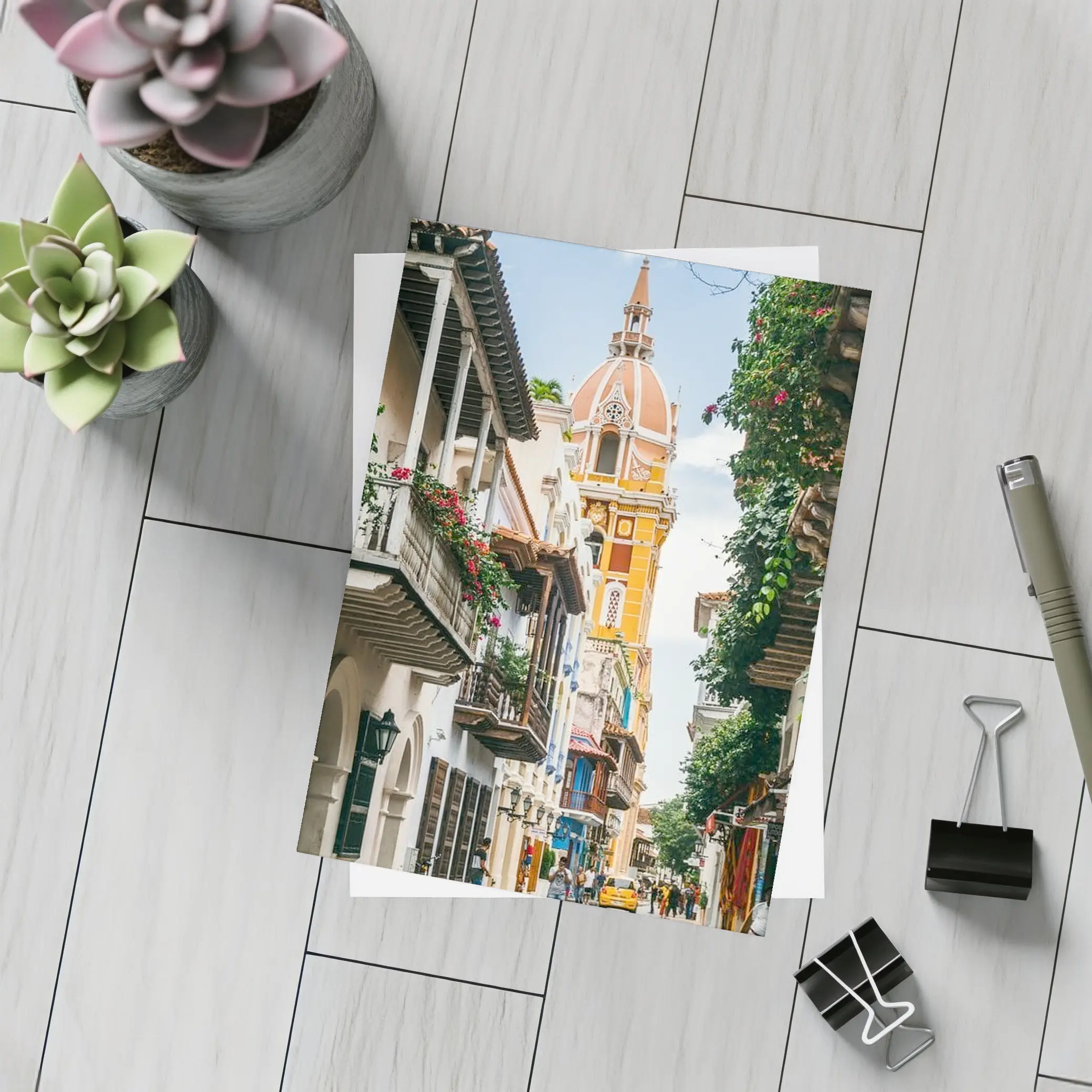 Cartagena Old Town Cathedral Street Colombia – Postcards