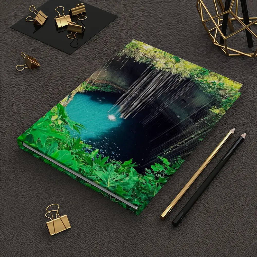 Ik Kil Cenote Turquoise Water Mexico Jungle – Notebooks