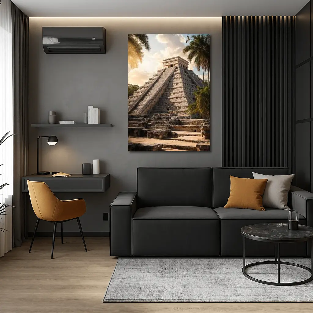 Chichen Itza Pyramid Ancient Mayan Ruins – Wall Art