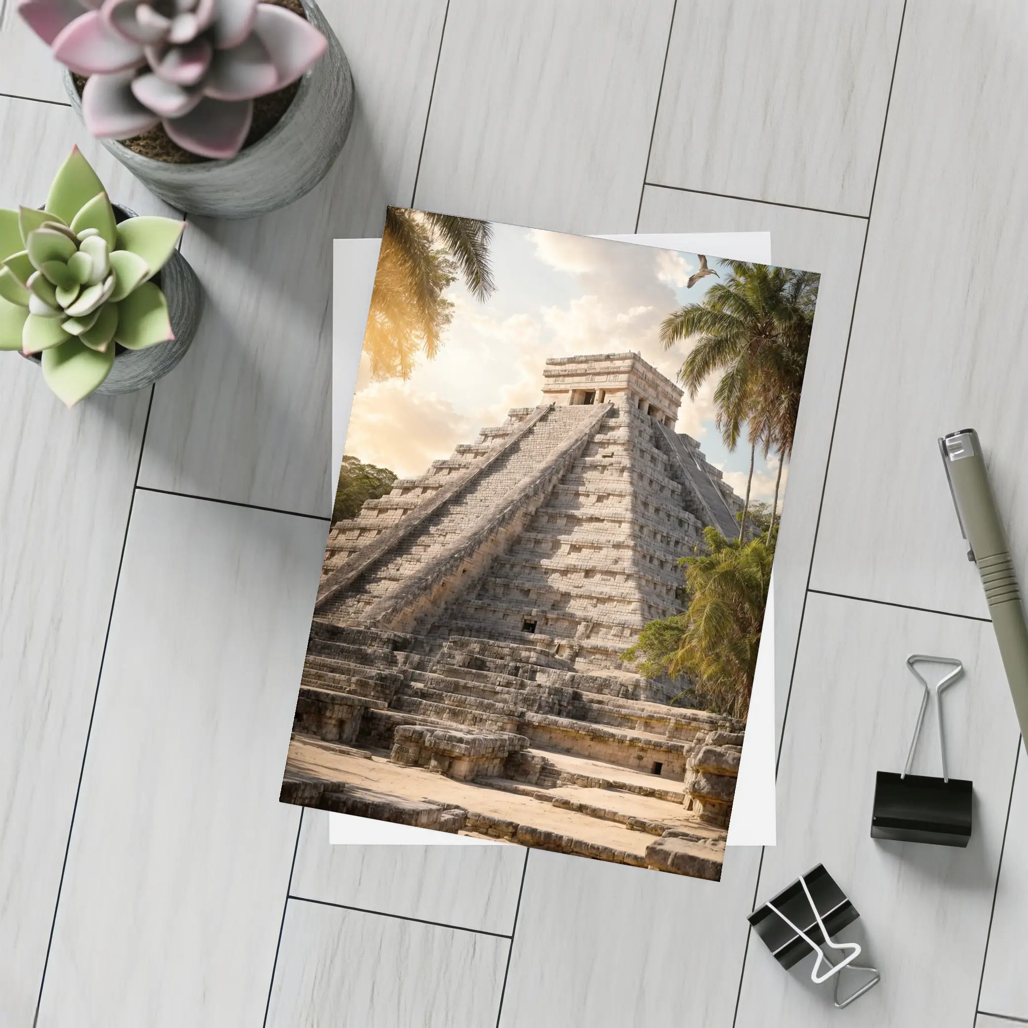 Chichen Itza Pyramid Ancient Mayan Ruins – Postcards