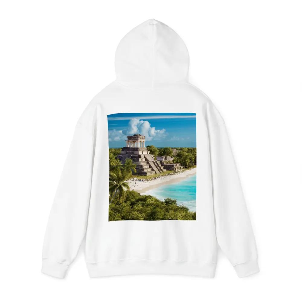 Mayan Temple Ruins Tropical Beach Jungle – Hoodies
